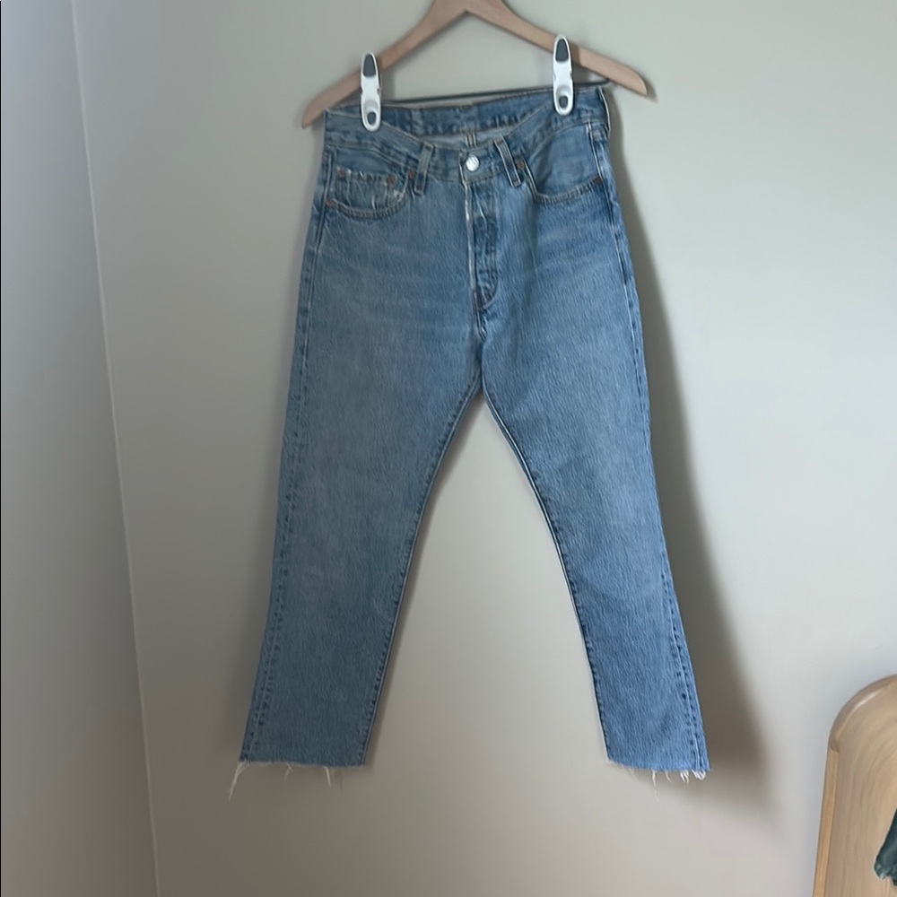 Levi's Blue Ankle & Cropped Jeans
